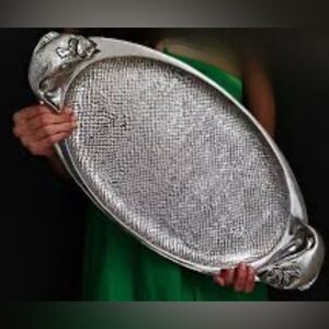 Bruce Fox Design Armetale Vintage Tray with Fish Holders